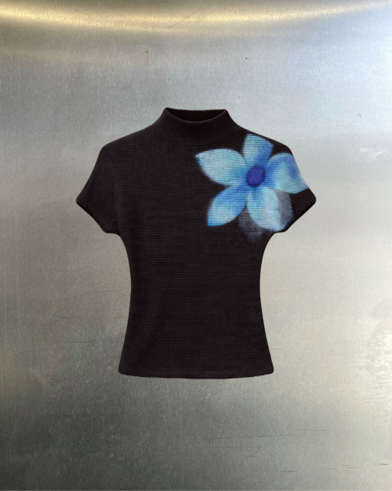 Indigo Bloom Top